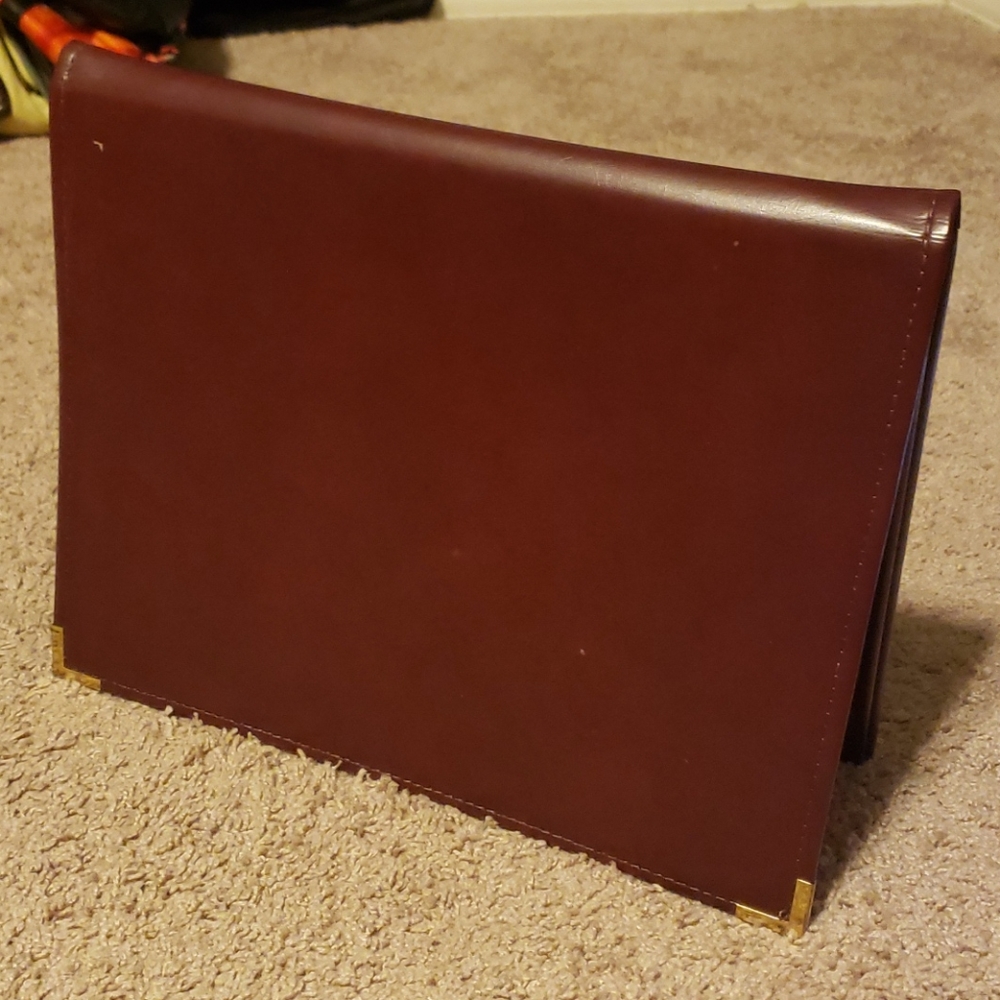 Professional leather portfolio folder